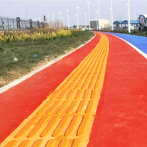 现浇式聚合物金刚盲道